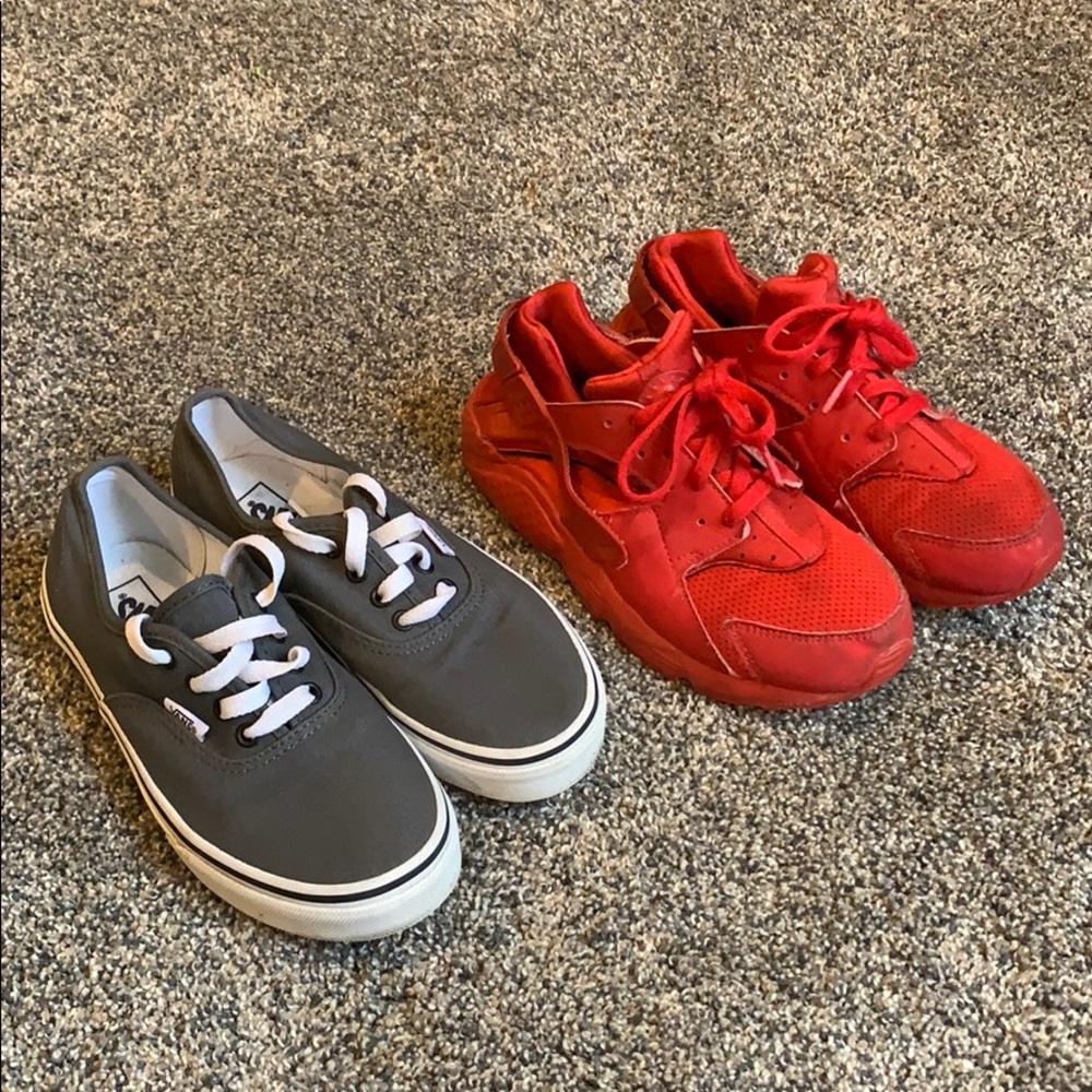 Kids shoe lot vans huraches